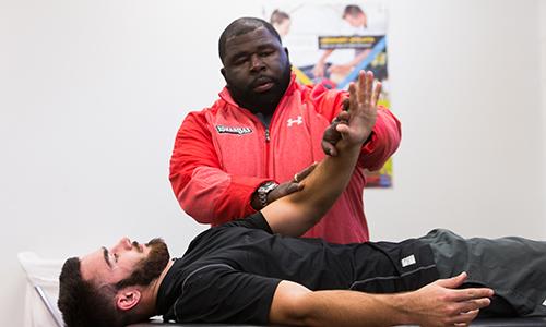 Director of Athletic Training Rob Dicks