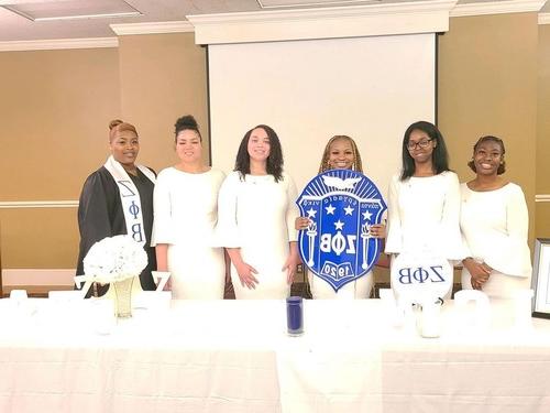 Five students join the rechartered Greek organization